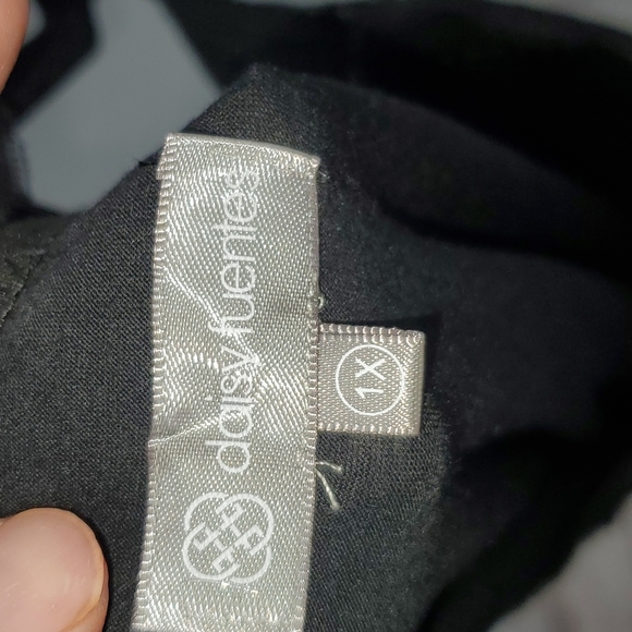 Daisy Fuentes Women Chemise Teddy Babydoll Soft Stretch Mother Day Black Sz 1X - Picture 10 of 17